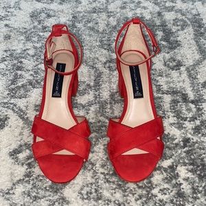 Steven by Steve Madden Red Heeled Sandals Size 6